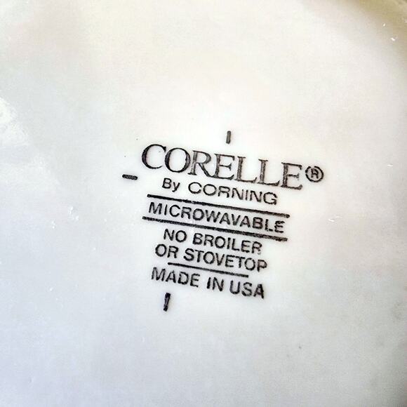 2 Pc Corelle FOREVER YOURS 6 1/4" Cereal Soup Salad Bowls Blue Pink Stripes - Picture 5 of 5